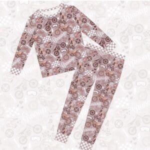 Braaap Like a Girl 2-Piece Pajama Set – Soft Bamboo Motocross Sleepwear